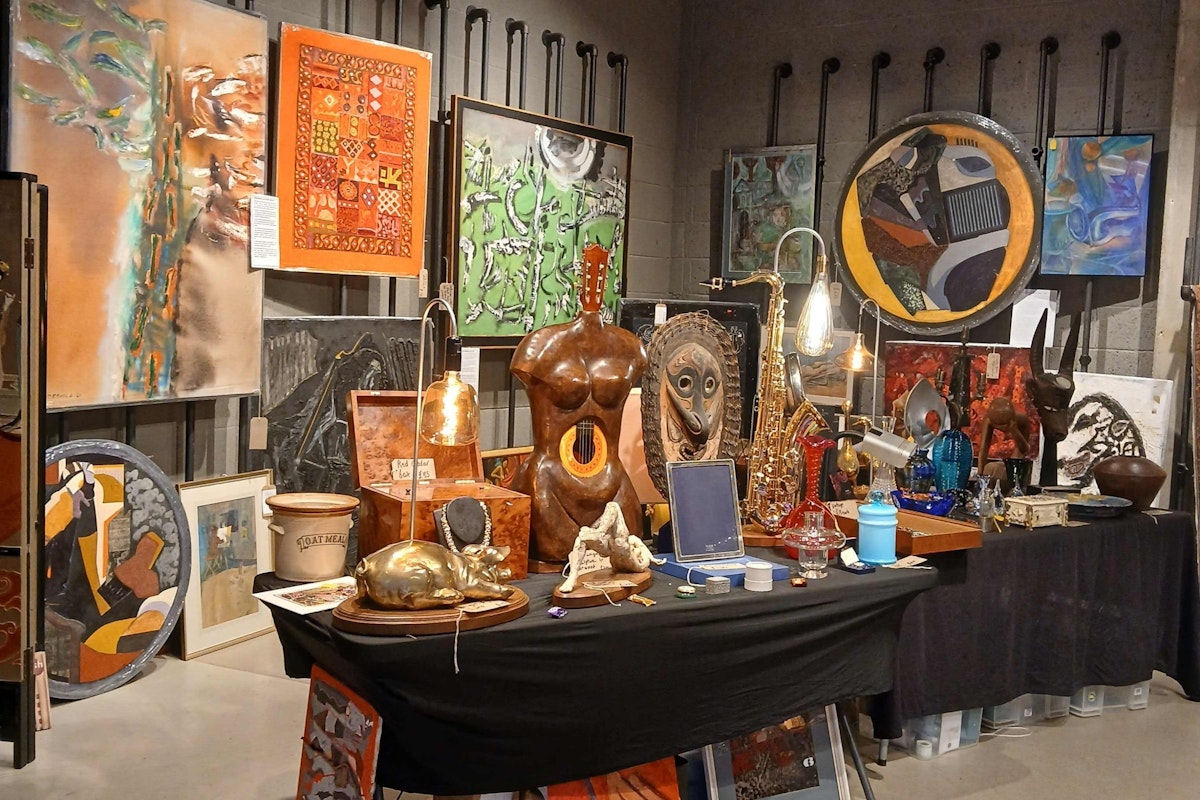 Shop products on display